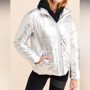 Silver Women's Puffer Jacket
